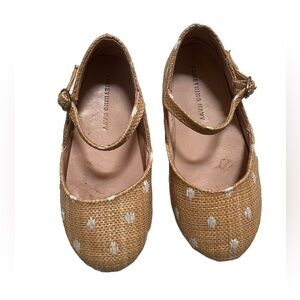 SOMETHING NAVY Toddler Yellow and White Dot Mary Jane’s - size 7